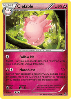 Clefable 71 — Furious Fists