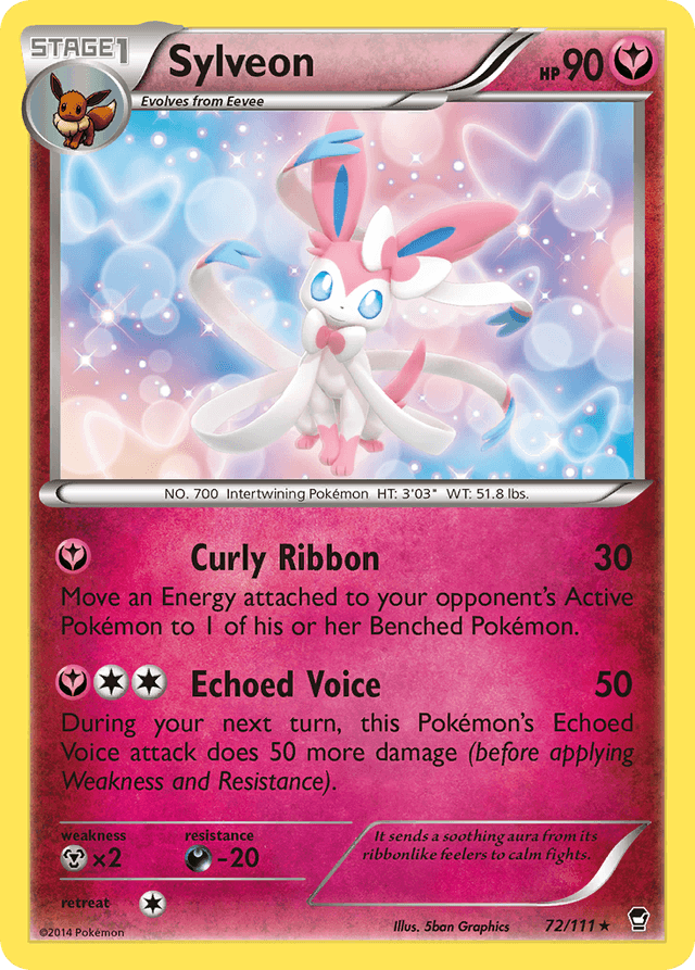 Carta Sylveon 72/111 do set Furious Fists — Pokémon TCG | Bynx