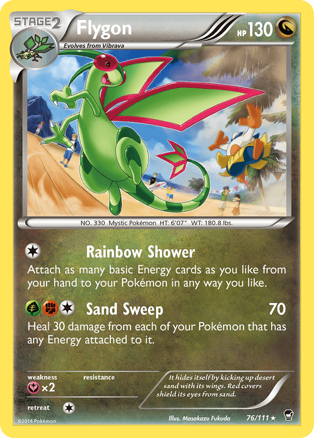 Carta Flygon 76/111 do set Furious Fists — Pokémon TCG | Bynx