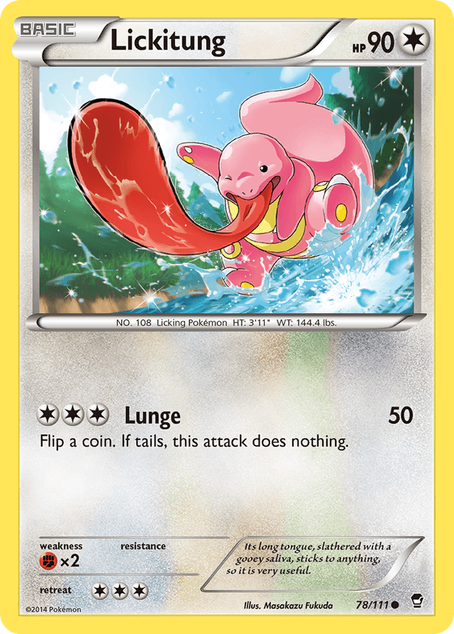Carta Lickitung 78/111 do set Furious Fists — Pokémon TCG | Bynx
