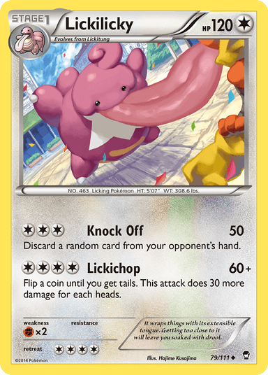 Carta Lickilicky 79/111 do set Furious Fists — Pokémon TCG | Bynx