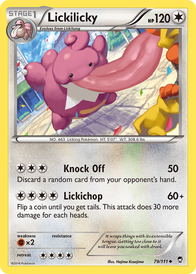 Carta Lickilicky 79/111 do set Furious Fists — Pokémon TCG | Bynx