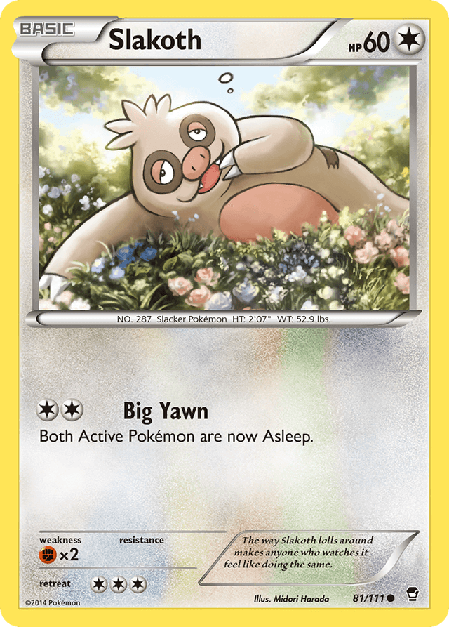 Carta Slakoth 81/111 do set Furious Fists — Pokémon TCG | Bynx