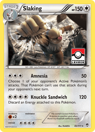 Carta Slaking 83/111 do set Furious Fists — Pokémon TCG | Bynx
