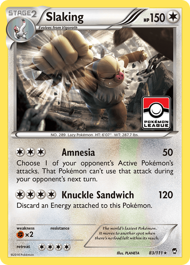 Carta Slaking 83/111 do set Furious Fists — Pokémon TCG | Bynx