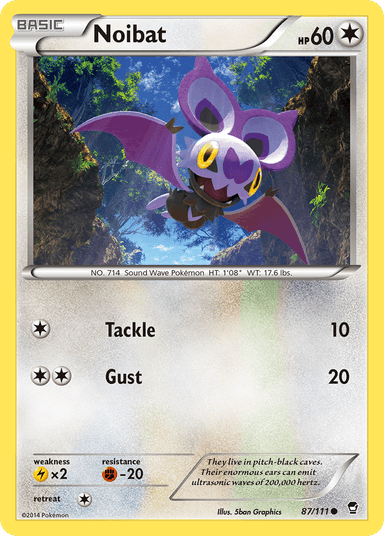 Carta Noibat 87/111 do set Furious Fists — Pokémon TCG | Bynx