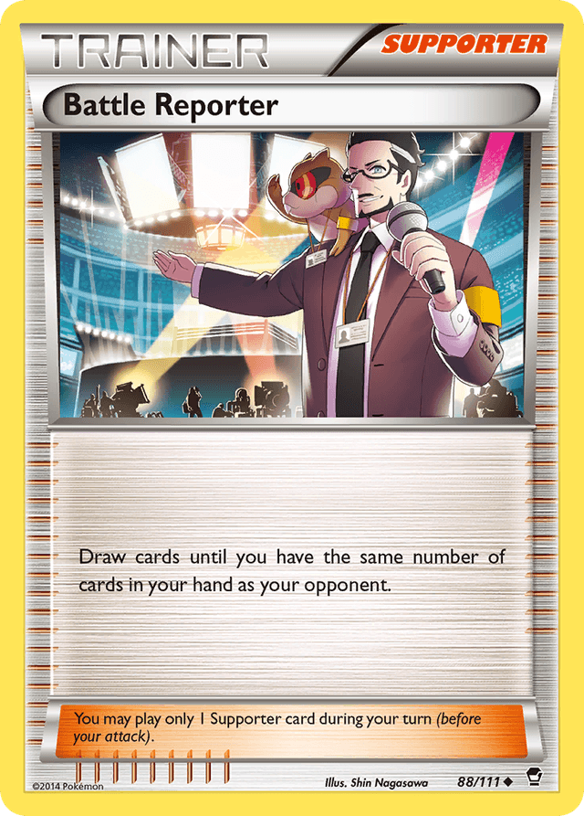 Carta Battle Reporter 88/111 do set Furious Fists — Pokémon TCG | Bynx