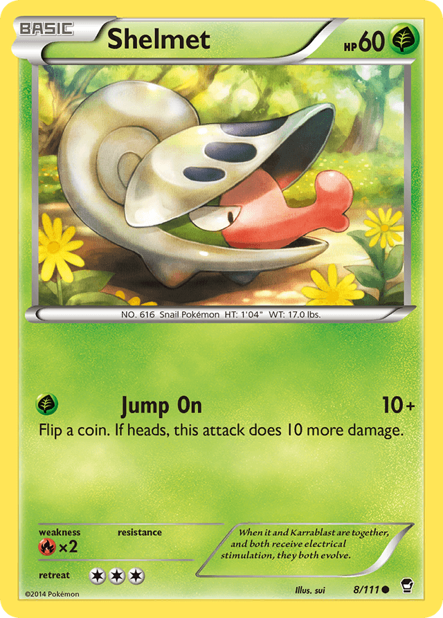 Carta Shelmet 8/111 do set Furious Fists — Pokémon TCG | Bynx