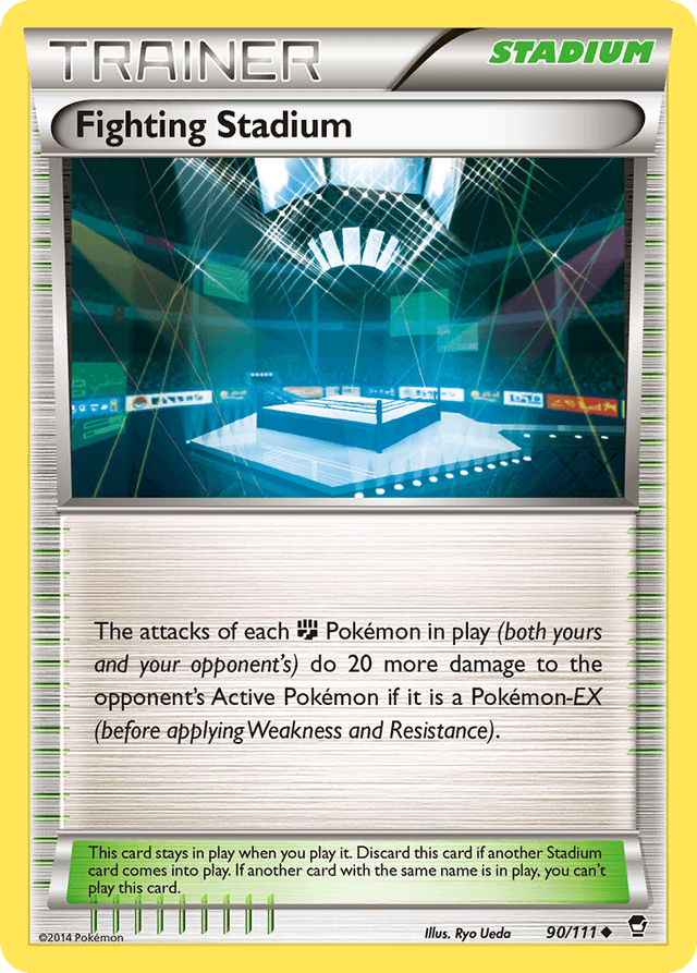 Carta Fighting Stadium 90/111 do set Furious Fists — Pokémon TCG | Bynx
