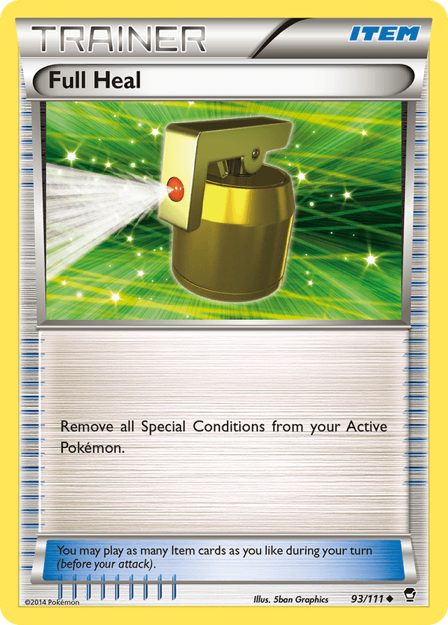 Carta Full Heal 93/111 do set Furious Fists — Pokémon TCG | Bynx