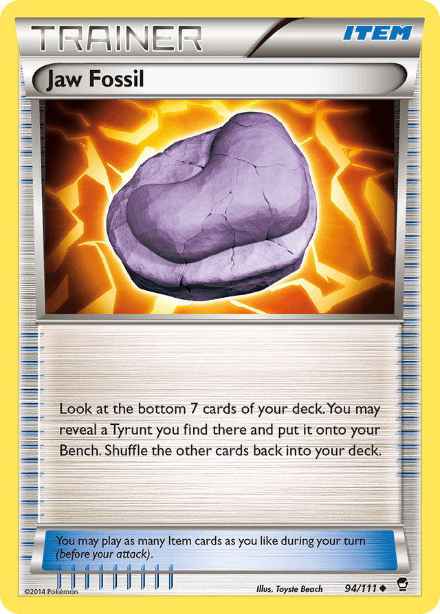 Carta Jaw Fossil 94/111 do set Furious Fists — Pokémon TCG | Bynx