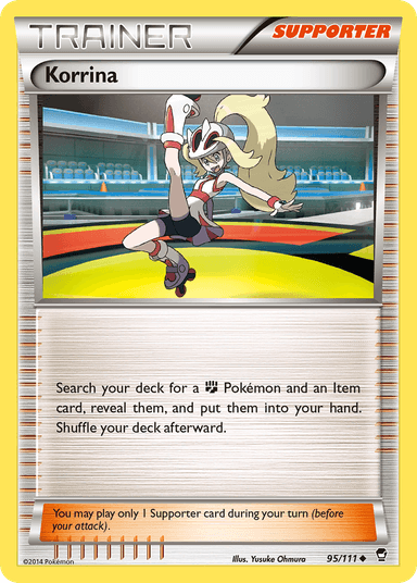 Carta Korrina 95/111 do set Furious Fists — Pokémon TCG | Bynx