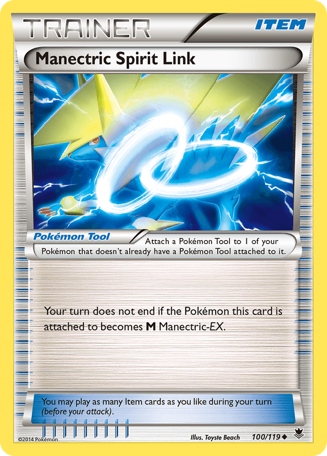 Carta Manectric Spirit Link 100/119 do set Phantom Forces — Pokémon TCG | Bynx