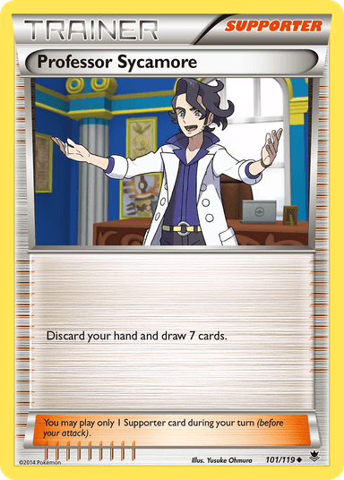 Carta Professor Sycamore 101/119 do set Phantom Forces — Pokémon TCG | Bynx