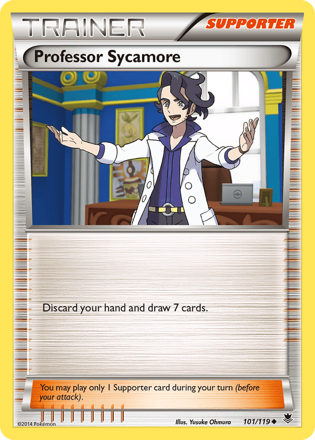 Carta Professor Sycamore 101/119 do set Phantom Forces — Pokémon TCG | Bynx