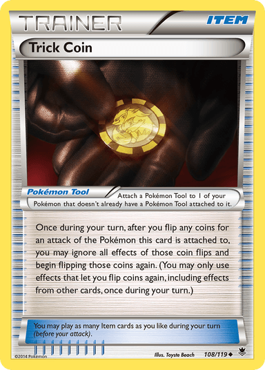 Carta Trick Coin 108/119 do set Phantom Forces — Pokémon TCG | Bynx