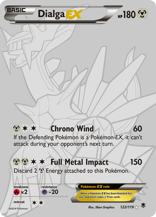 Carta Dialga-EX 122/119 do set Phantom Forces — Pokémon TCG | Bynx