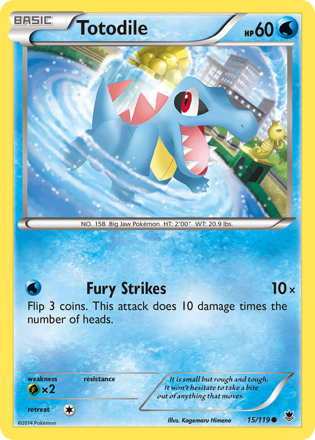 Carta Totodile 15/119 do set Phantom Forces — Pokémon TCG | Bynx
