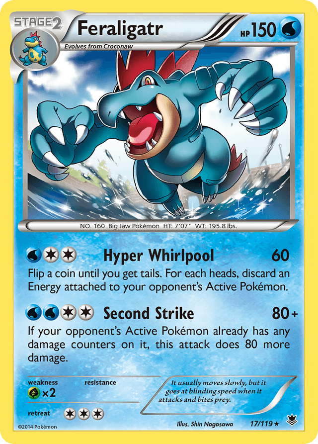 Carta Feraligatr 17/119 do set Phantom Forces — Pokémon TCG | Bynx