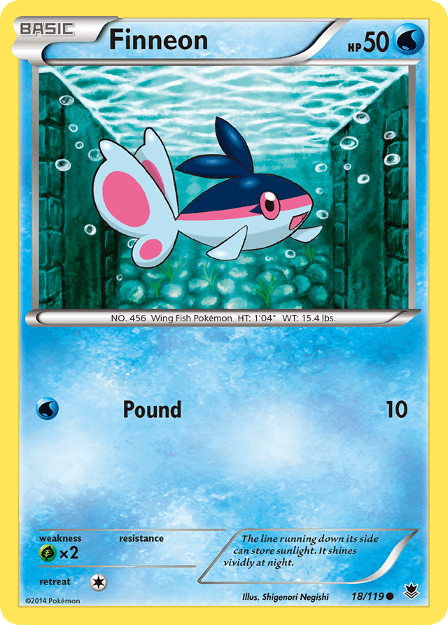 Carta Finneon 18/119 do set Phantom Forces — Pokémon TCG | Bynx