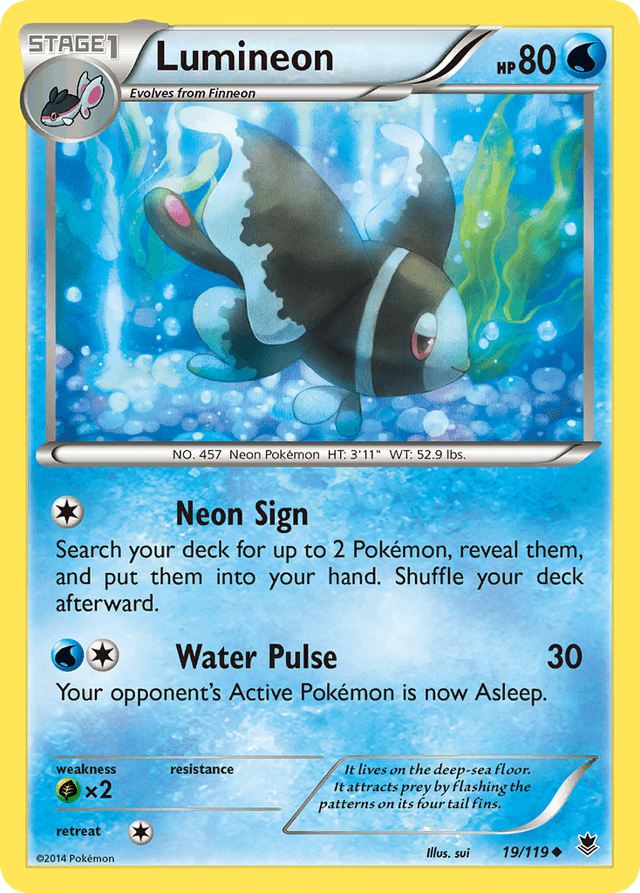 Carta Lumineon 19/119 do set Phantom Forces — Pokémon TCG | Bynx