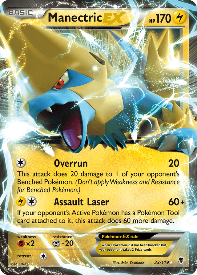 Carta Manectric-EX 23/119 do set Phantom Forces — Pokémon TCG | Bynx