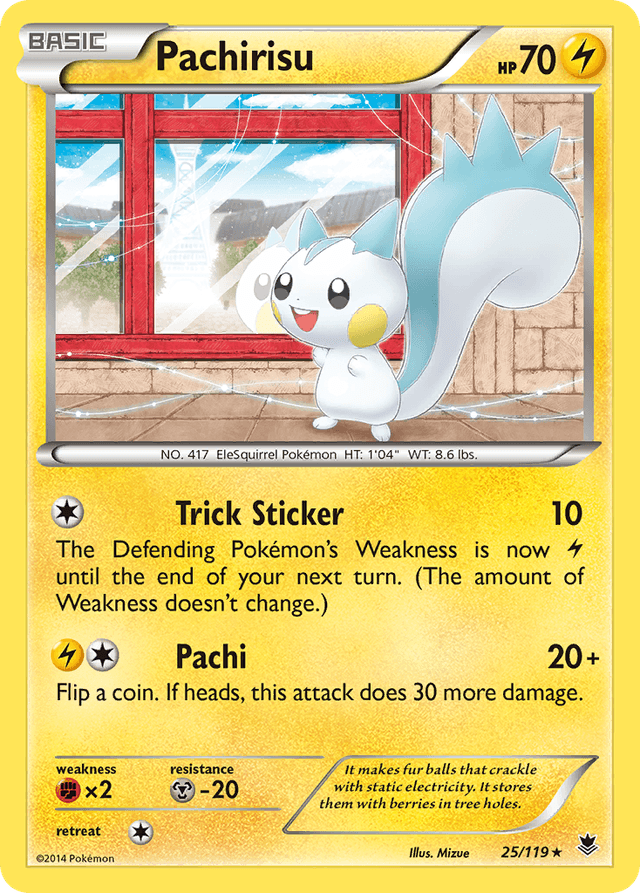 Carta Pachirisu 25/119 do set Phantom Forces — Pokémon TCG | Bynx