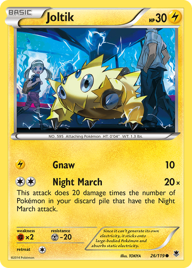Carta Joltik 26/119 do set Phantom Forces — Pokémon TCG | Bynx