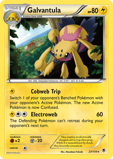 Carta Galvantula 27/119 do set Phantom Forces — Pokémon TCG | Bynx