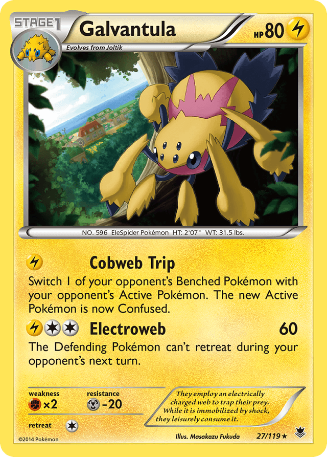 Carta Galvantula 27/119 do set Phantom Forces — Pokémon TCG | Bynx