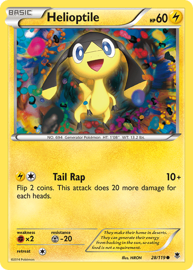 Carta Helioptile 28/119 do set Phantom Forces — Pokémon TCG | Bynx