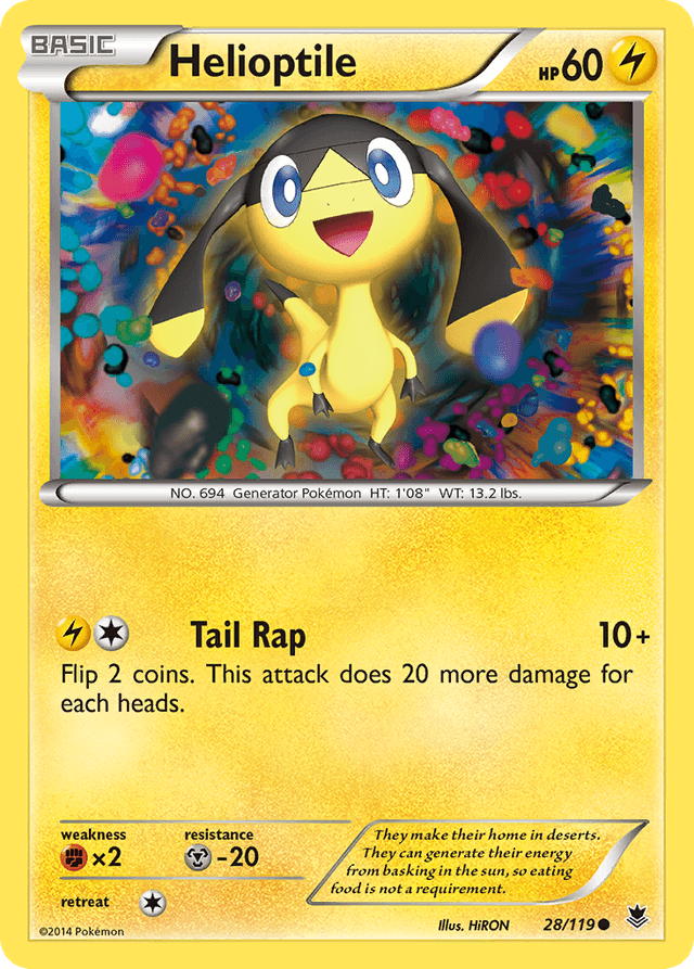 Carta Helioptile 28/119 do set Phantom Forces — Pokémon TCG | Bynx