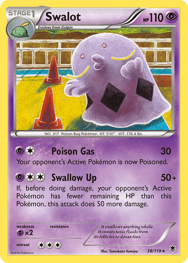 Carta Swalot 38/119 do set Phantom Forces — Pokémon TCG | Bynx