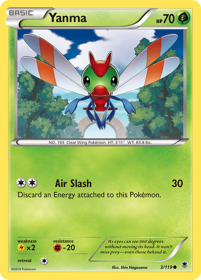 Carta Yanma 3/119 do set Phantom Forces — Pokémon TCG | Bynx