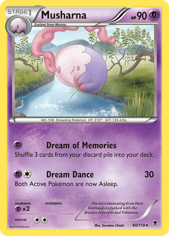 Carta Musharna 40/119 do set Phantom Forces — Pokémon TCG | Bynx