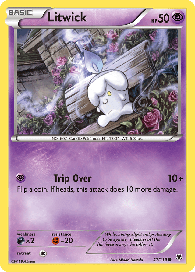 Carta Litwick 41/119 do set Phantom Forces — Pokémon TCG | Bynx