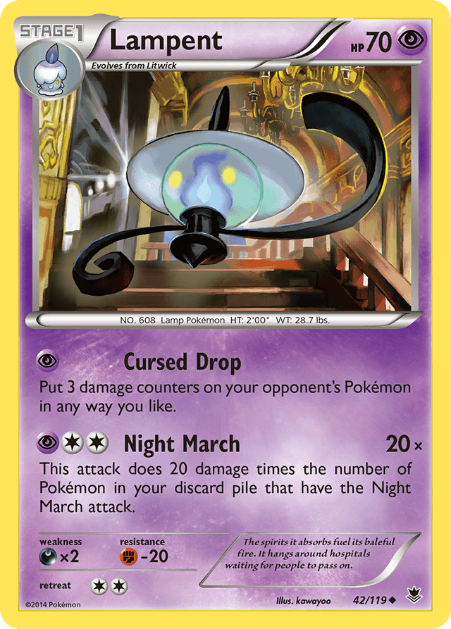Carta Lampent 42/119 do set Phantom Forces — Pokémon TCG | Bynx