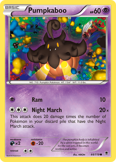 Carta Pumpkaboo 44/119 do set Phantom Forces — Pokémon TCG | Bynx