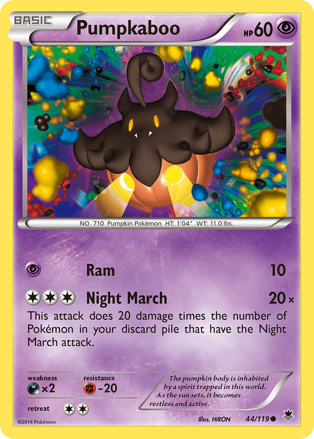 Carta Pumpkaboo 44/119 do set Phantom Forces — Pokémon TCG | Bynx