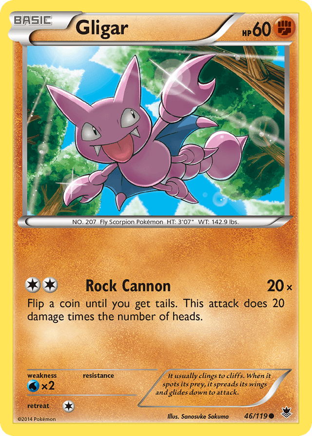 Carta Gligar 46/119 do set Phantom Forces — Pokémon TCG | Bynx