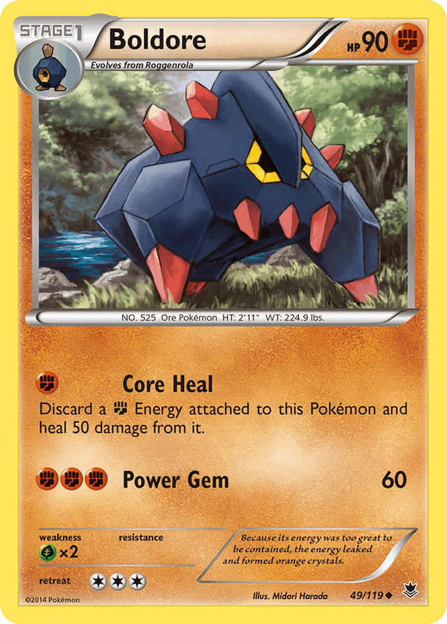 Carta Boldore 49/119 do set Phantom Forces — Pokémon TCG | Bynx