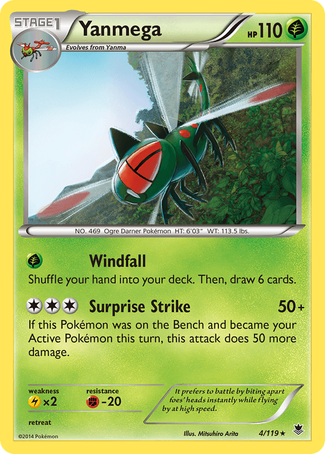 Carta Yanmega 4/119 do set Phantom Forces — Pokémon TCG | Bynx