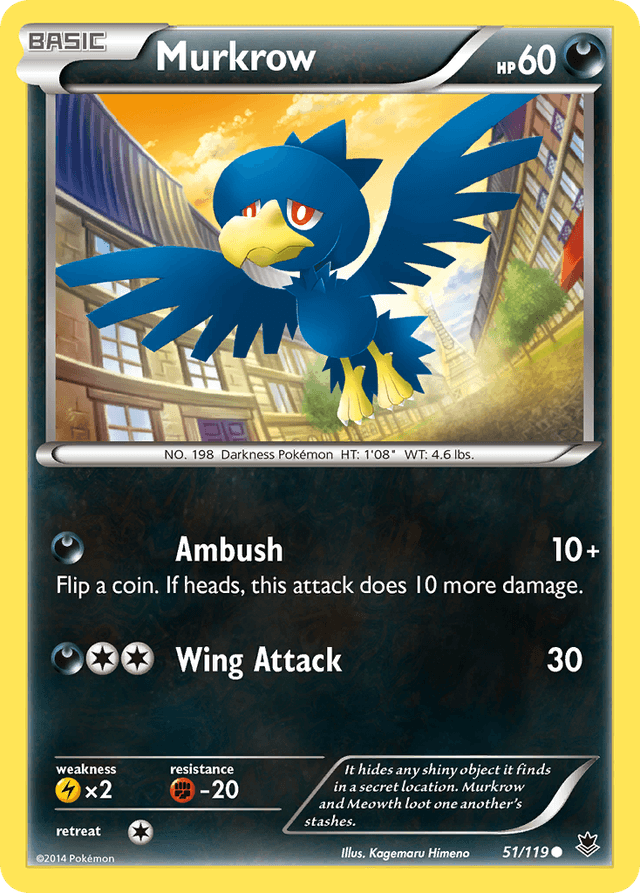 Carta Murkrow 51/119 do set Phantom Forces — Pokémon TCG | Bynx