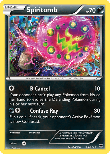 Carta Spiritomb 55/119 do set Phantom Forces — Pokémon TCG | Bynx