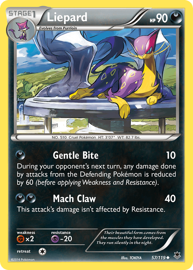 Carta Liepard 57/119 do set Phantom Forces — Pokémon TCG | Bynx