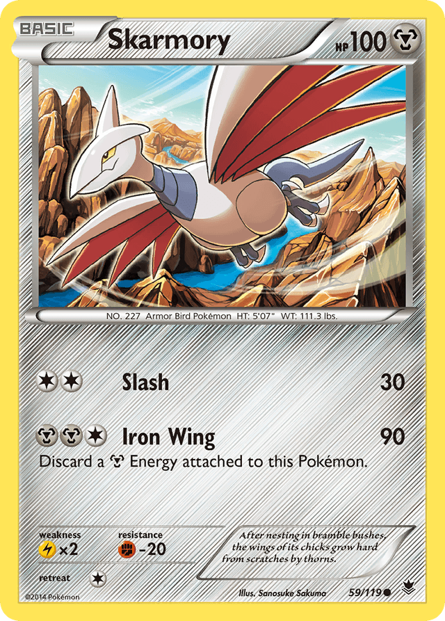 Carta Skarmory 59/119 do set Phantom Forces — Pokémon TCG | Bynx