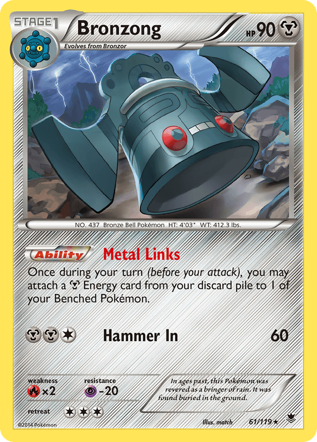 Carta Bronzong 61/119 do set Phantom Forces — Pokémon TCG | Bynx