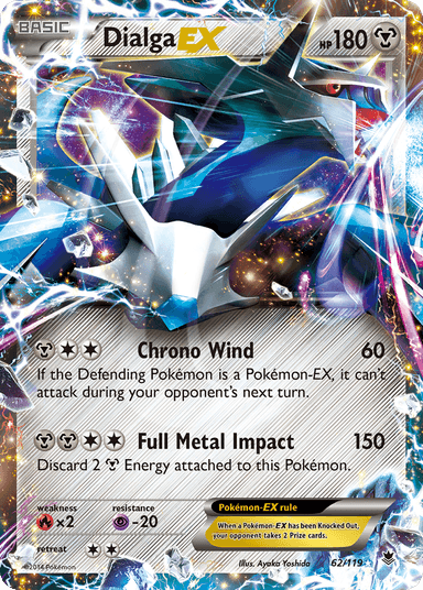 Carta Dialga-EX 62/119 do set Phantom Forces — Pokémon TCG | Bynx