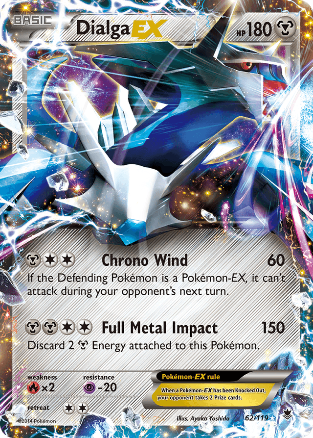 Carta Dialga-EX 62/119 do set Phantom Forces — Pokémon TCG | Bynx