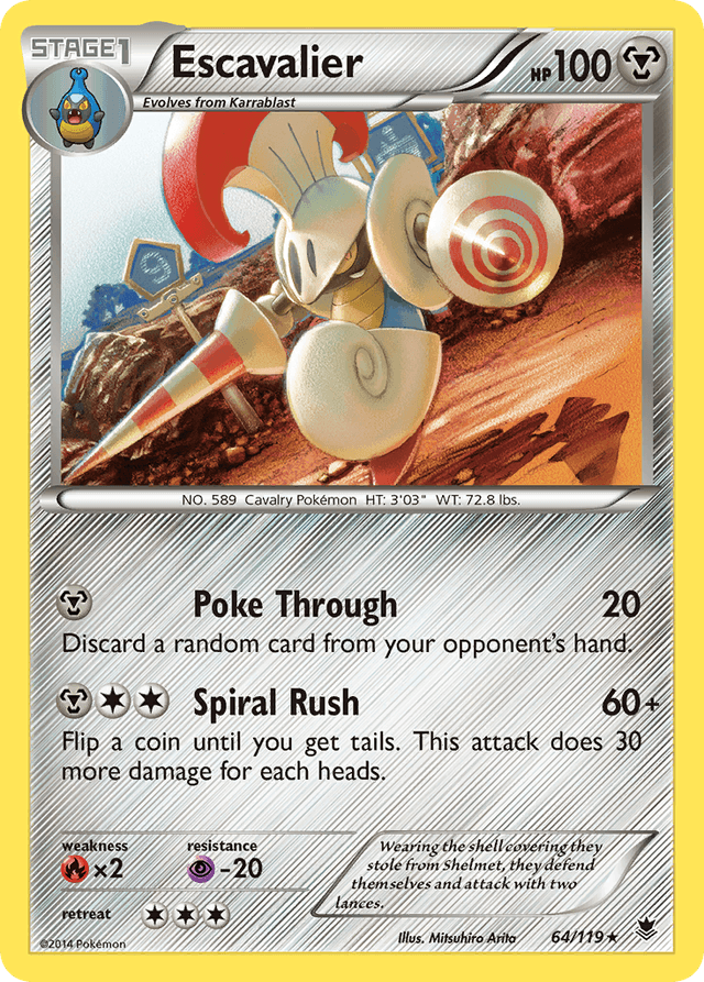 Carta Escavalier 64/119 do set Phantom Forces — Pokémon TCG | Bynx